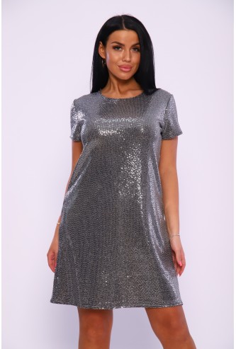                             №1152(серебро) Платье